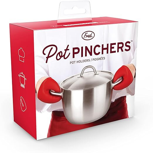 Genuine Fred Pot Pinchers Silicone Pot Holders,Red | Amazon (US)