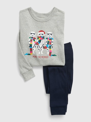 babyGap | Star Wars™ 100% Organic Cotton Holiday Stormtrooper™ PJ Set | Gap (US)