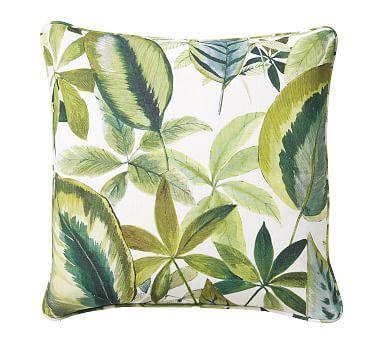 Palm Print Pillow Cover | Pottery Barn (US)