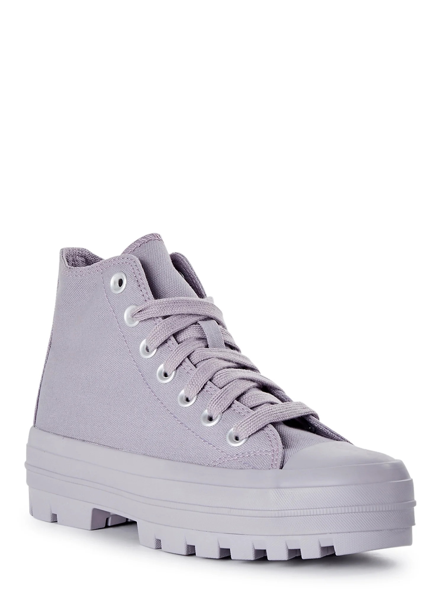 No Boundaries Women's High Top Lug Canvas Sneakers | Walmart (US)