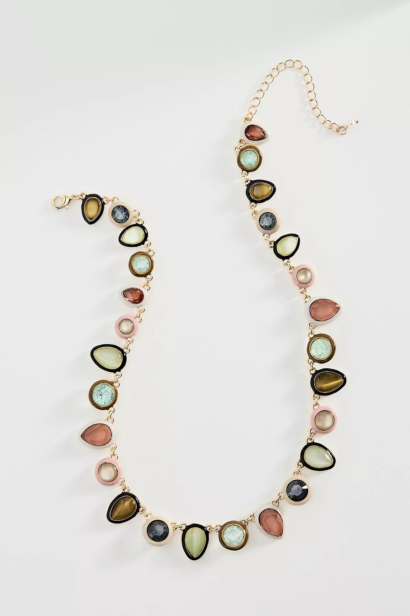 Colorful Enamel Gem Necklace | Anthropologie (US)
