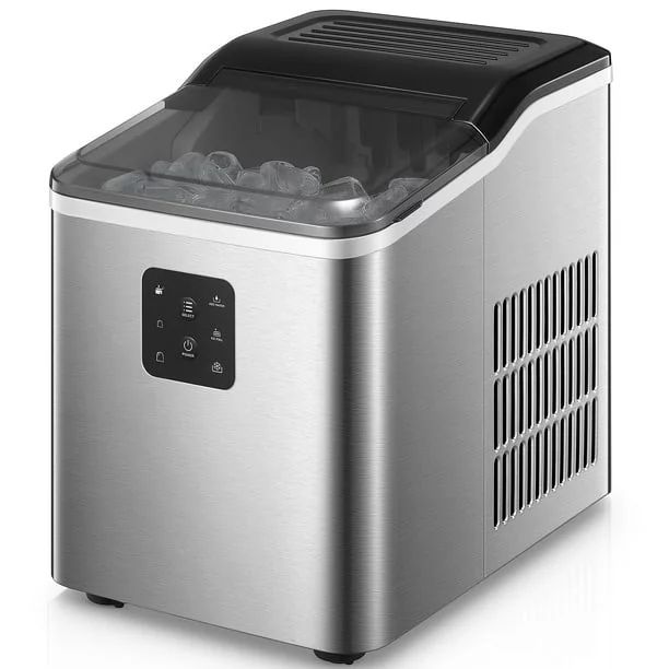 Dual-Size Ice Maker Countertop, 6 Mins per Batch, 28lbs in 24Hrs, Self-Clean, 2 Ice Cube Size Opt... | Walmart (US)