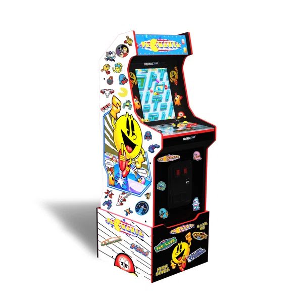 Arcade1Up - PacMan Customizable Arcade Featuring Pac-Mania (Includes 14 Games & 100 Bonus Sticker... | Wayfair North America