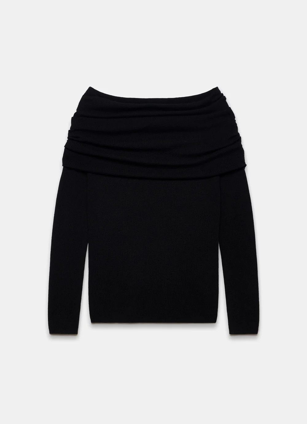 Black Knit Bardot Jumper | Mint Velvet