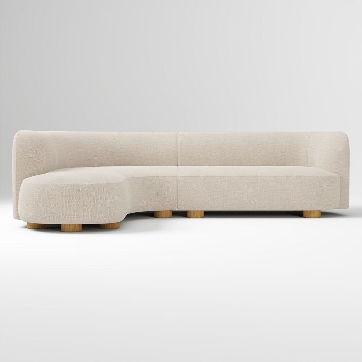 Laurent 2-Piece Wedge Chaise Sectional (111.5") | West Elm (US)