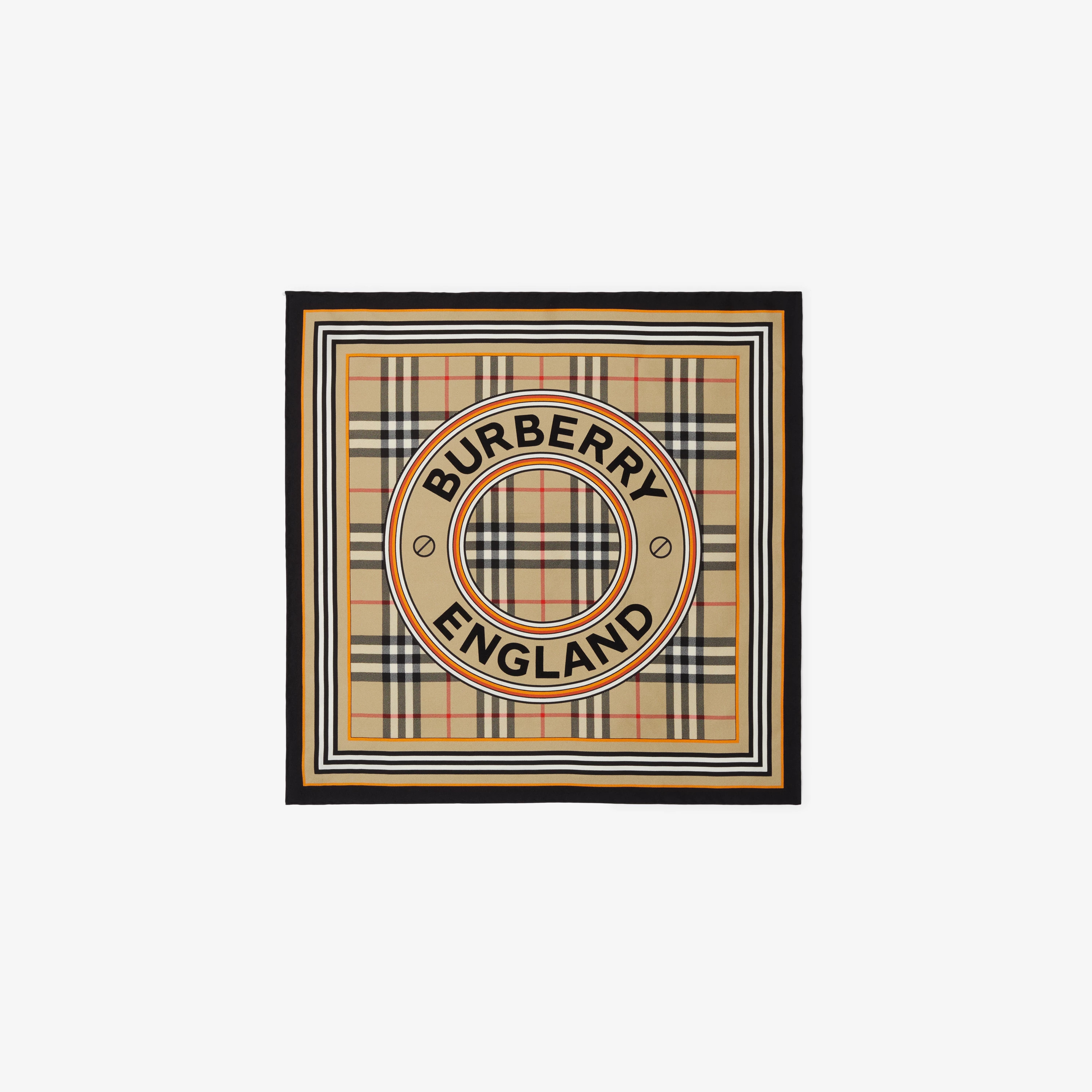 Montage Print Silk Small Square Scarf in Archive Beige | Burberry® Official | Burberry (US)