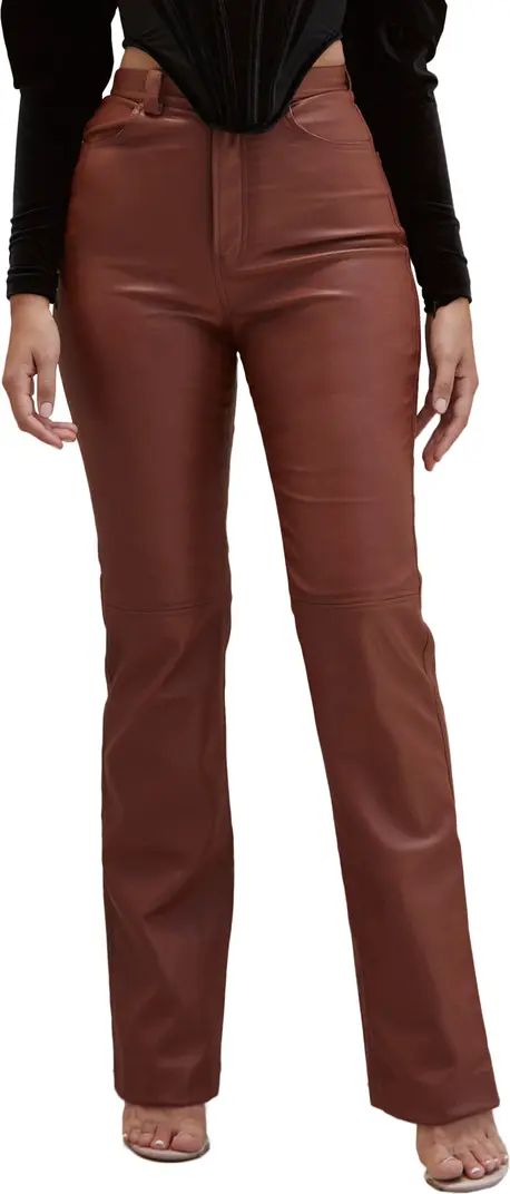 Inaya High Waist Faux Leather Pants | Nordstrom
