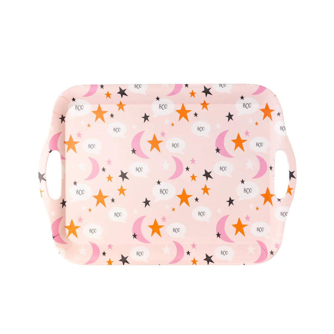 Boo Moon and Stars Reusable Bamboo Tray | My Mind's Eye