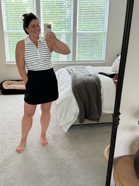 Cute summertime active outfit. Top is a cropped fit and fits snug, but I’m still wearing my true size. Skirt fits TTS and is not lined 

#LTKFitness #LTKSeasonal #LTKActive