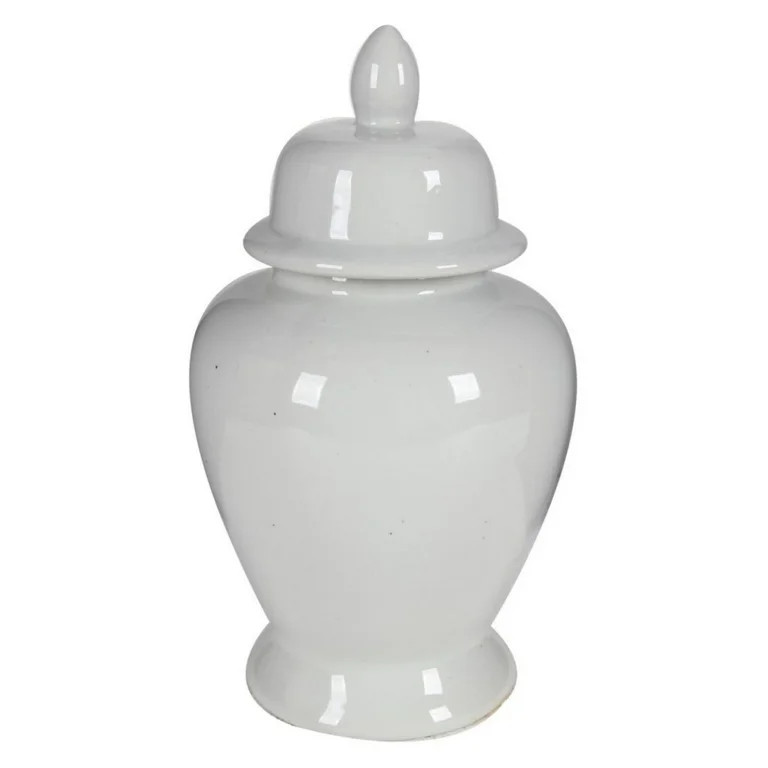 CC Home Furnishings 17" White Vintage Style Seaford Ginger Medium Jar - Walmart.com | Walmart (US)