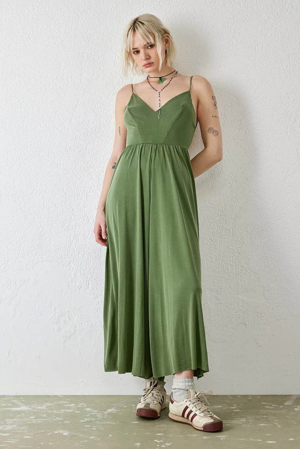 UO Molly Cupro Culotte Jumpsuit | Urban Outfitters (EU)