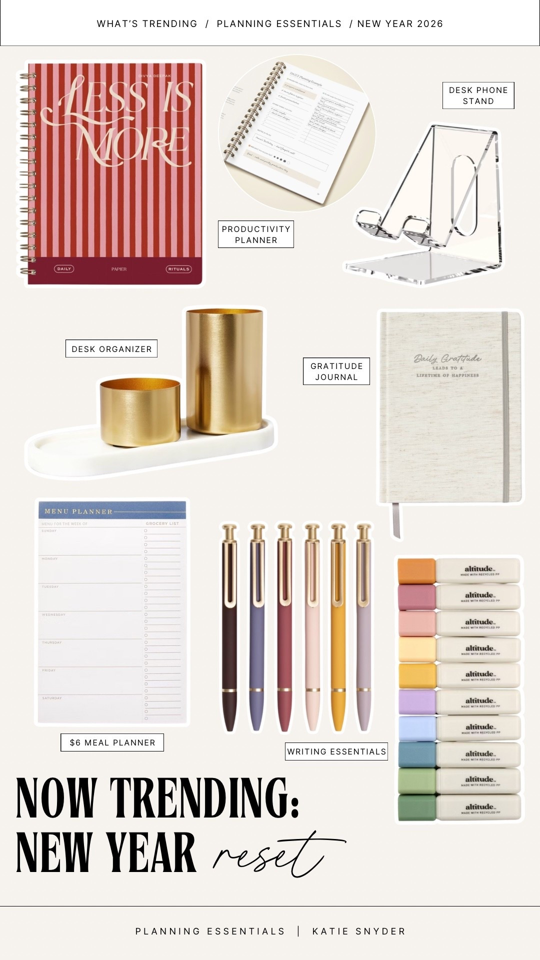 New Year Reset Planning Essentials 

#LTKSeasonal #LTKdayinmylife