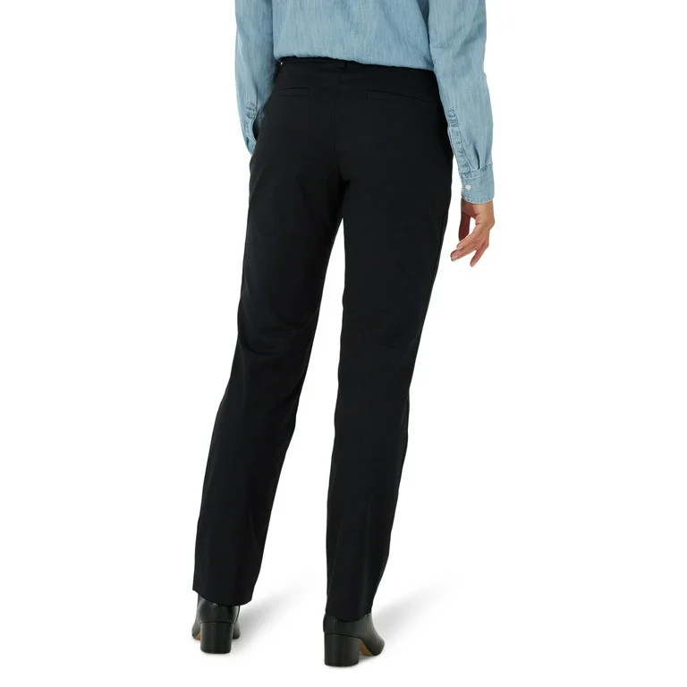 Lee Women’s Straight Leg Wrinkle Resist Stretch Pant | Walmart (US)