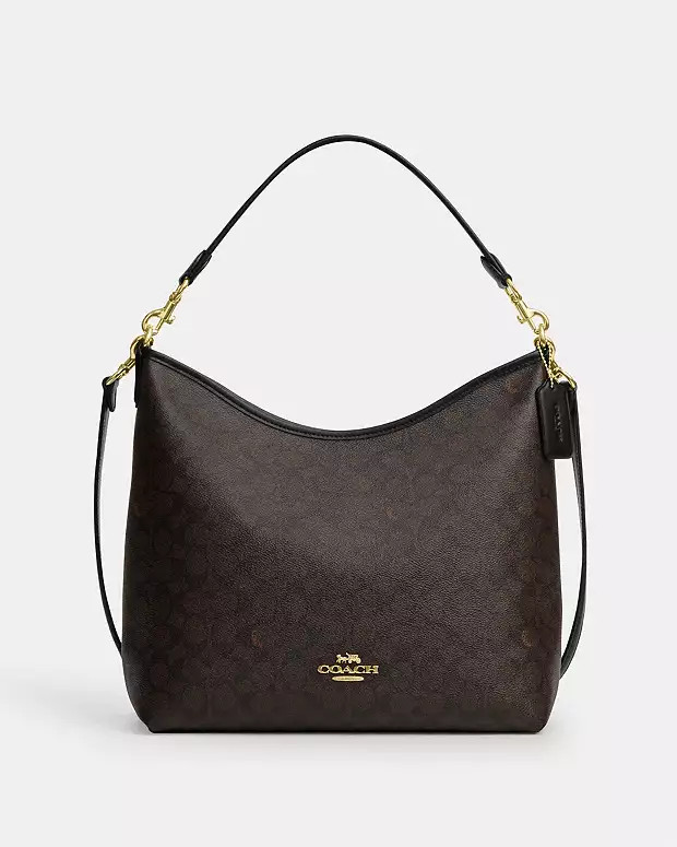 Laurel Large Shoulder Bag In Signature Canvas | Coach Outlet US