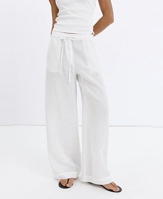 Women's Wide-Leg Linen Pants | Macy's
