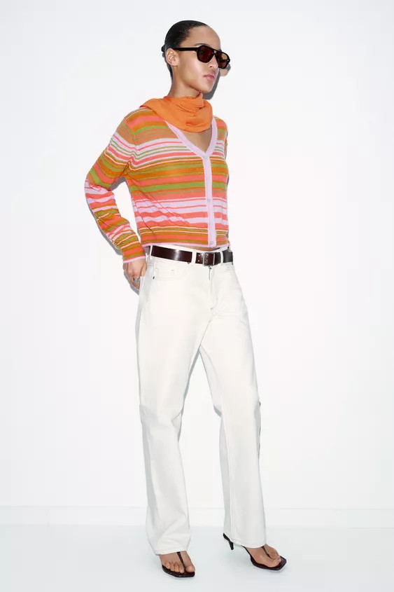 STRIPED CARDIGAN | Zara US