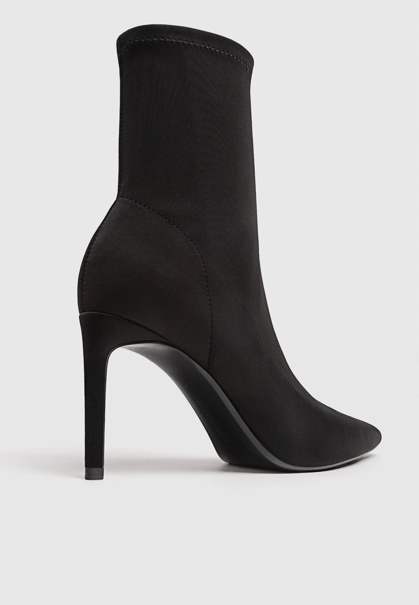 Black stretch high-heel ankle boots - Women's fashion | Stradivarius United Kingdom | Stradivarius (UK)