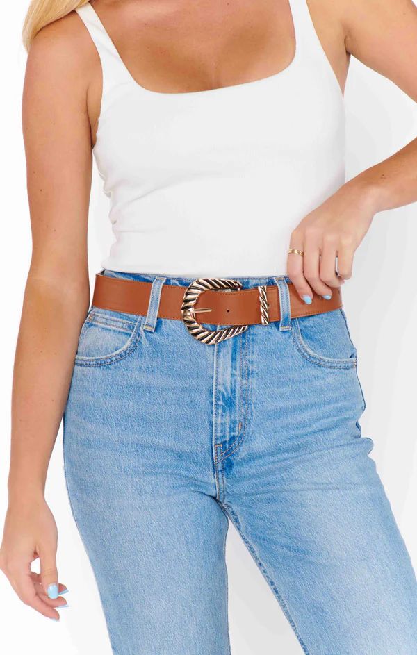 Retro Buckle Belt ~ Brown | Show Me Your Mumu