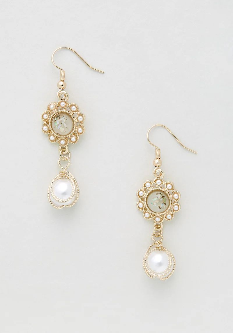 Precious and Pearly Drop Earrings | ModCloth