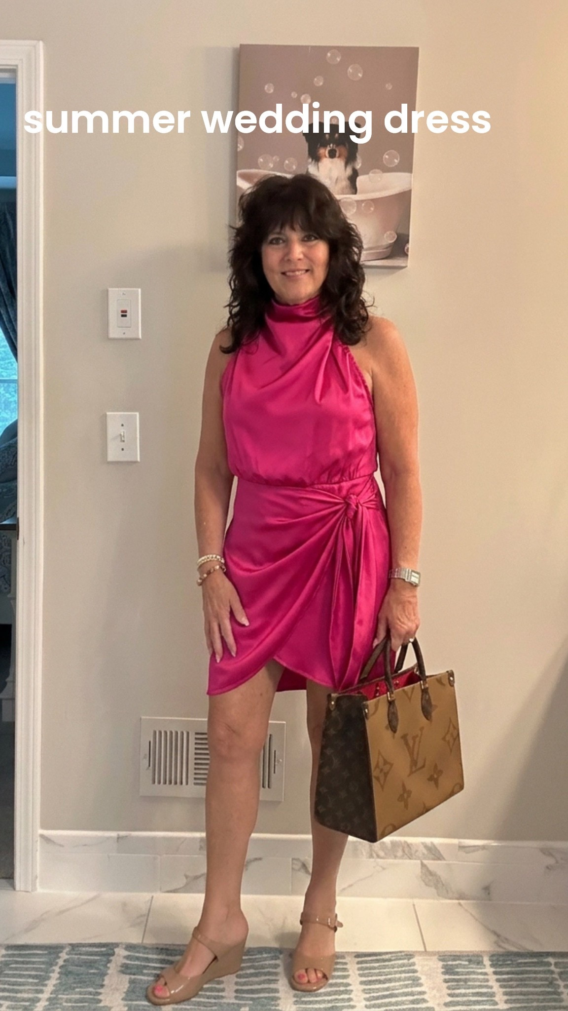 Wedding guest ready in this pretty pink dress 💗✨ Classy, cute, and such a fun color for a special day. Always be confident!
#weddingguestdress #weddinggueststyle #pinkdress #satindress #styleover50

#LTKgrwm #LTKWedding #LTKOver40