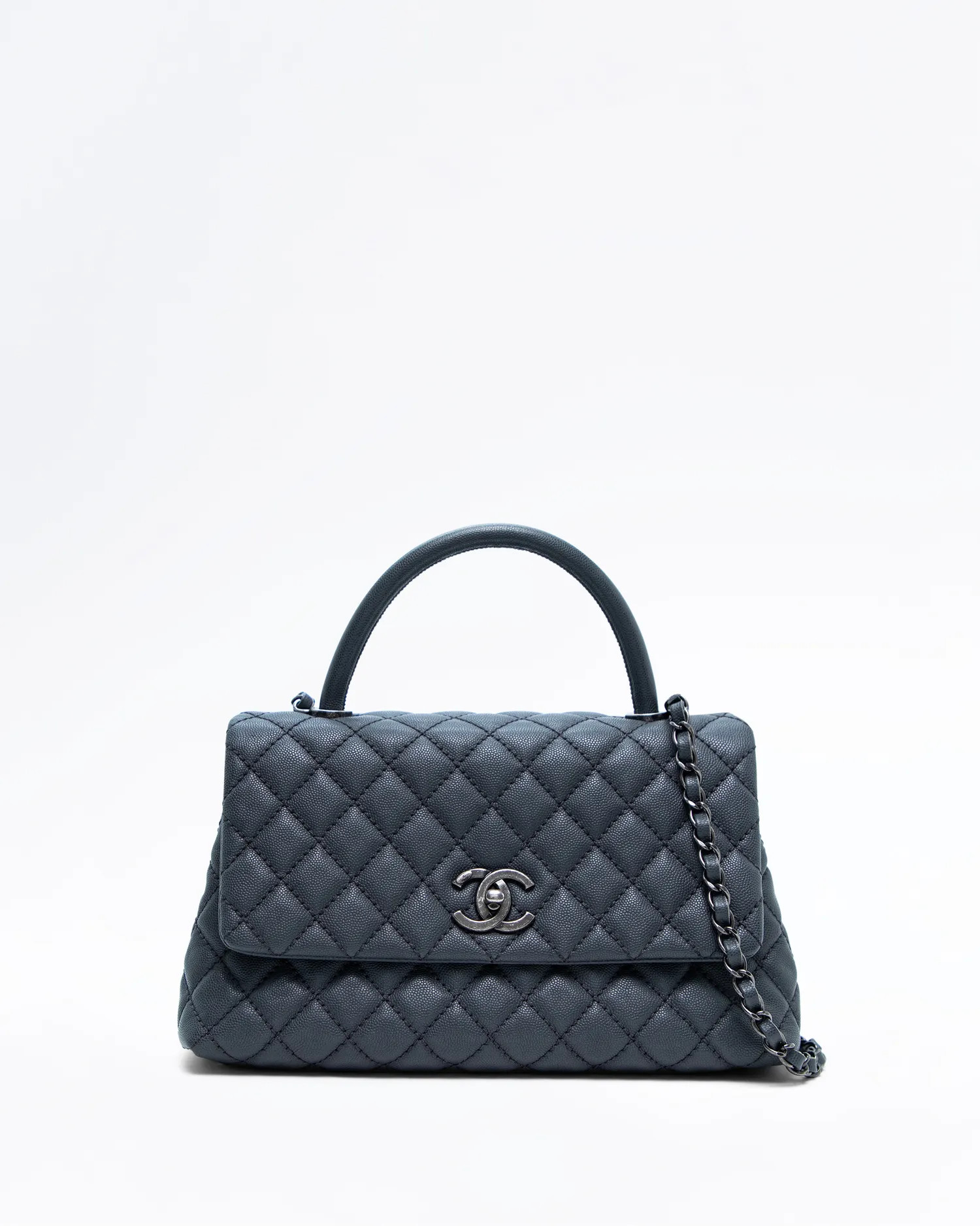 Caviar Small Coco Handle Bag | Vivrelle