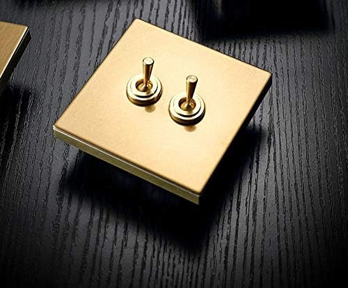 Retro Lighting Rocker Switch Home Improvement Wall Light Toggle Switch 1-4 Gang 2 Way Retro Brass... | Amazon (US)