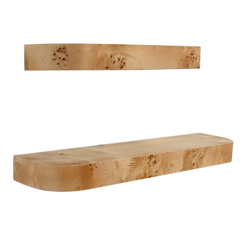 Crosby St. 2-Piece Burl Wood Wall Ledge Set | At Home