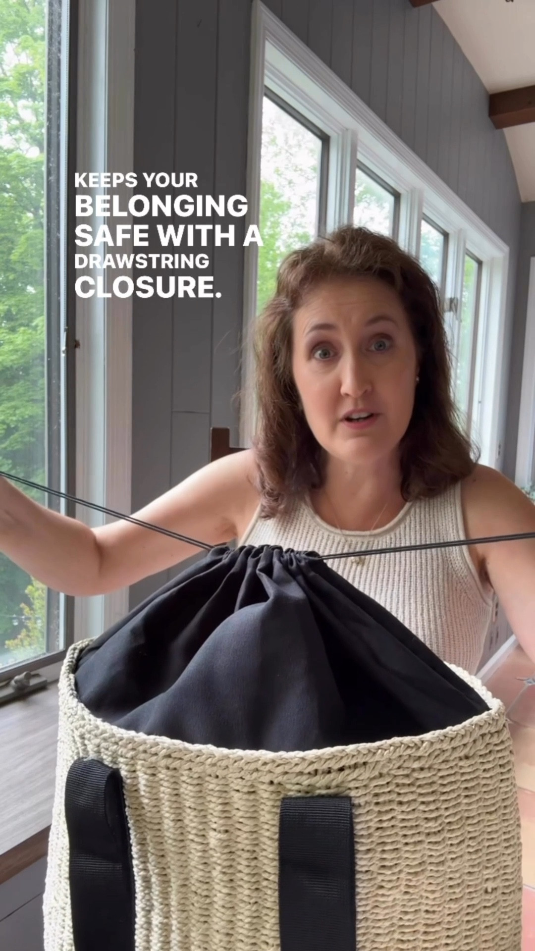 Drawstring tote bag. Perfect for summer travel and beach visits!

#LTKSeasonal #LTKTravel #LTKSwim