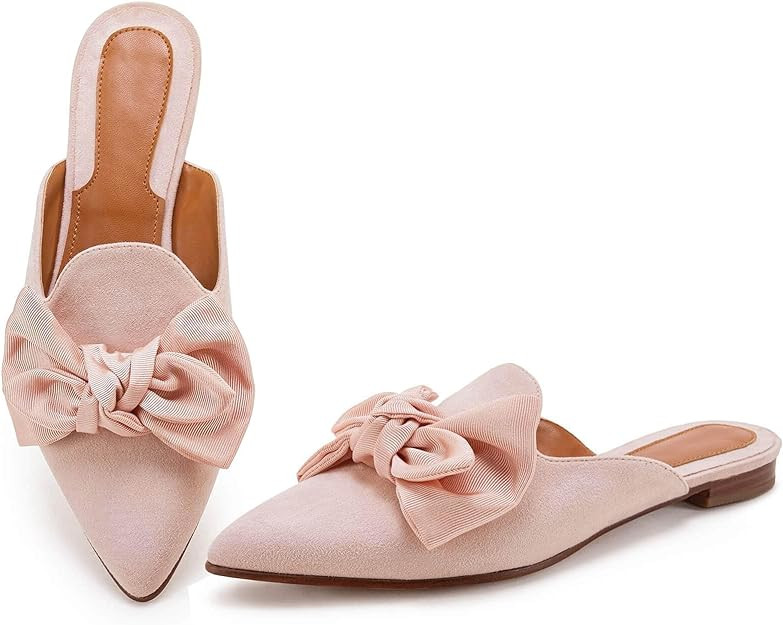 Rilista Mules for Women Slip On Comfortable Pointed Toe Womens Loafers Women's Flats for Women's ... | Amazon (US)