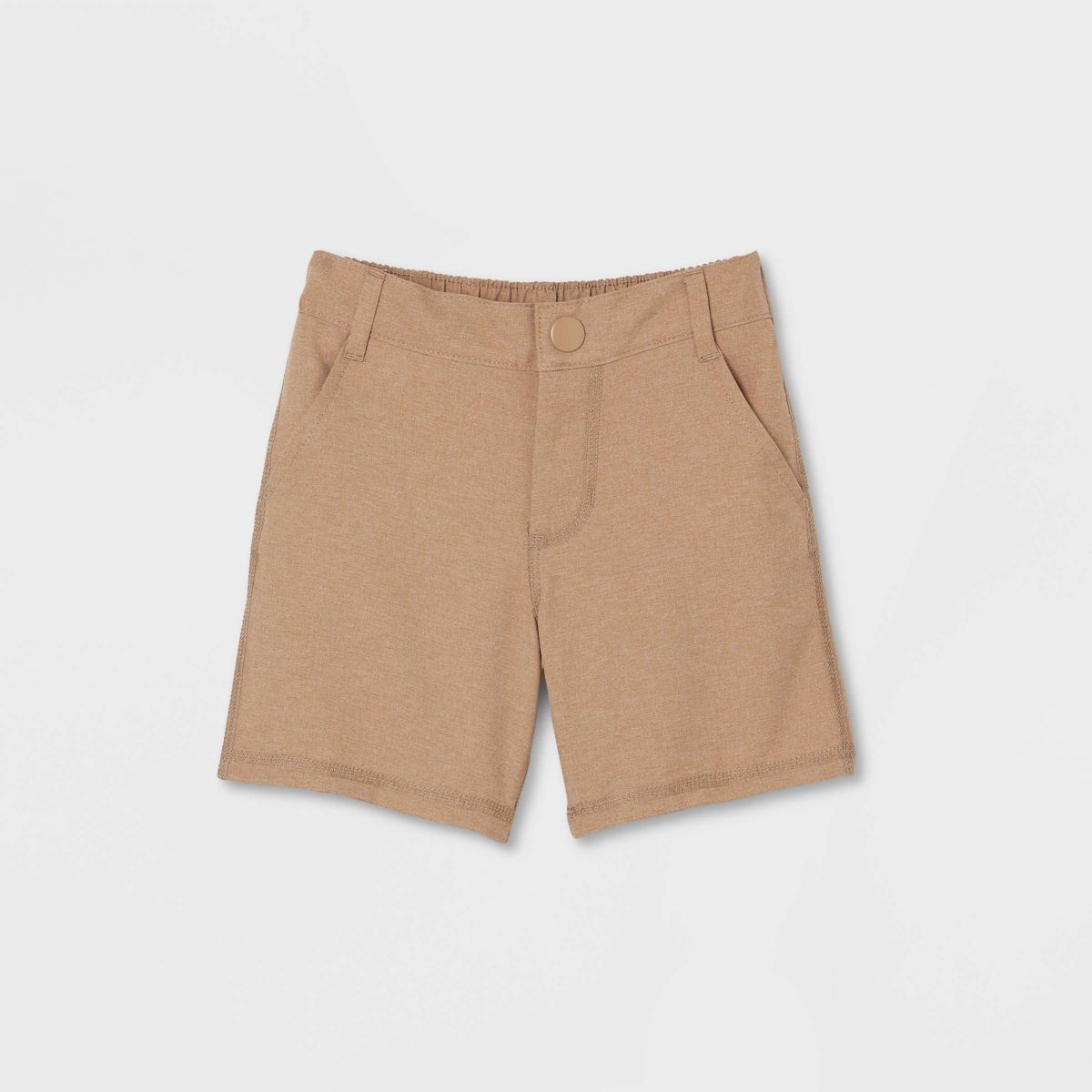 Toddler Boys' Adaptive Dry Fit Shorts - Cat & Jack™ Heathered Brown | Target