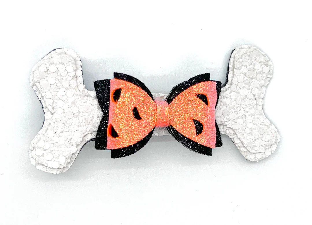 Pebbles Inspired Hair Bow Flintstones Inspired Hair Bow Ston Age Bone Hair Bow Clip Girls Hallowe... | Etsy (US)