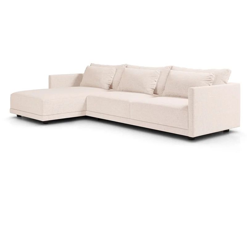 Kase 122'' Polyester Blend Stationary Sofa & Chaise Sectional | Wayfair North America