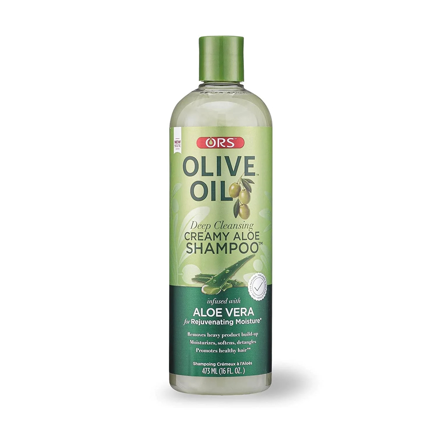 ORS Olive Oil Deep Cleansing Creamy Aloe Shampoo for All Hair Types, Moisturizing, 16 oz | Walmart (US)
