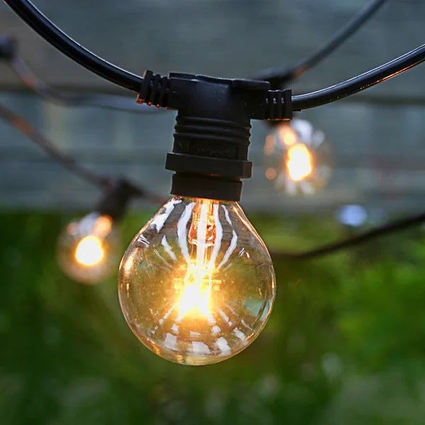 29' Commercial Vintage Patio LED String Lights (End to End Connectable) | Wayfair North America