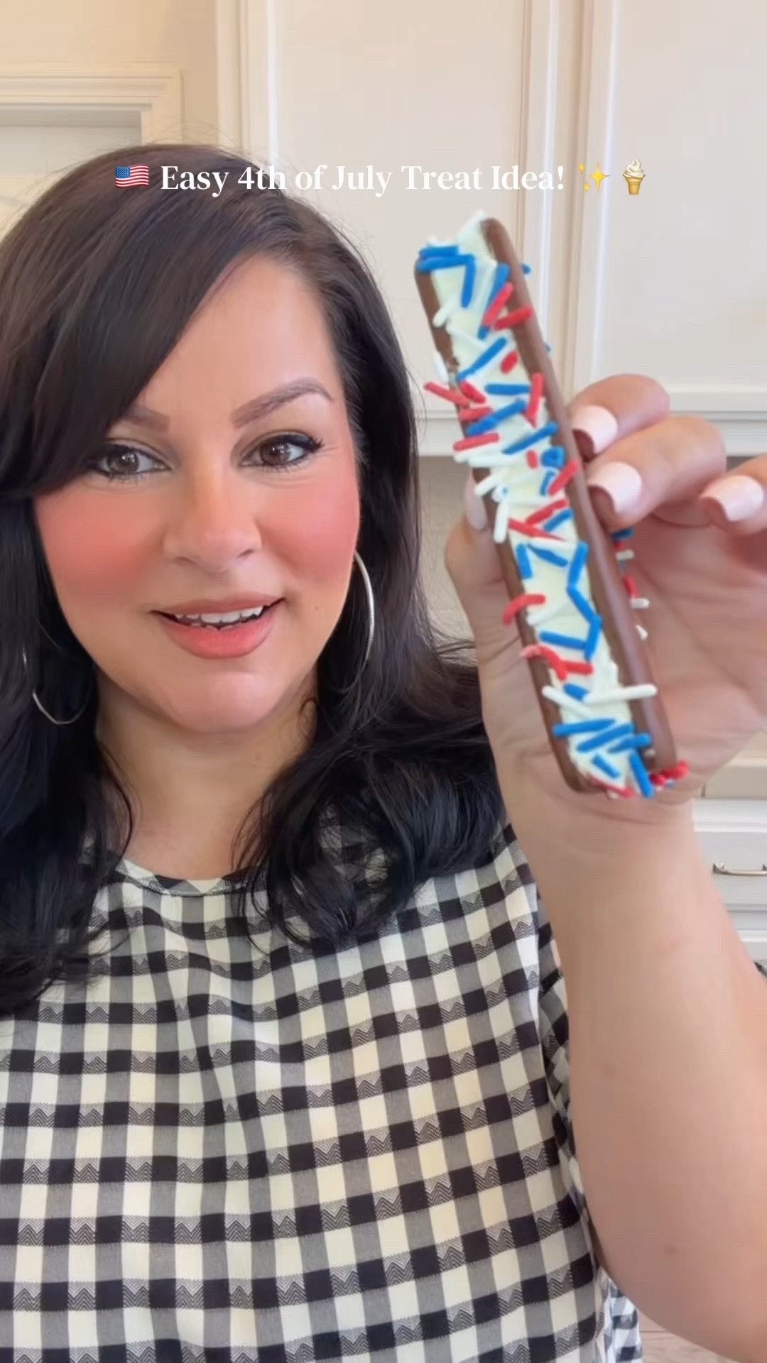 Turn a simple ice cream sandwich into a festive 4th of July dessert with colorful red, white, and blue sprinkles! Perfect for BBQs, parties, and summer celebrations. 🇺🇸🍦✨

#FourthOfJulyDessert
#July4thTreats
#SummerDesserts
#EasyPartyFood
#RedWhiteAndBlueTreats

#LTKHome #LTKmomlife #LTKKids