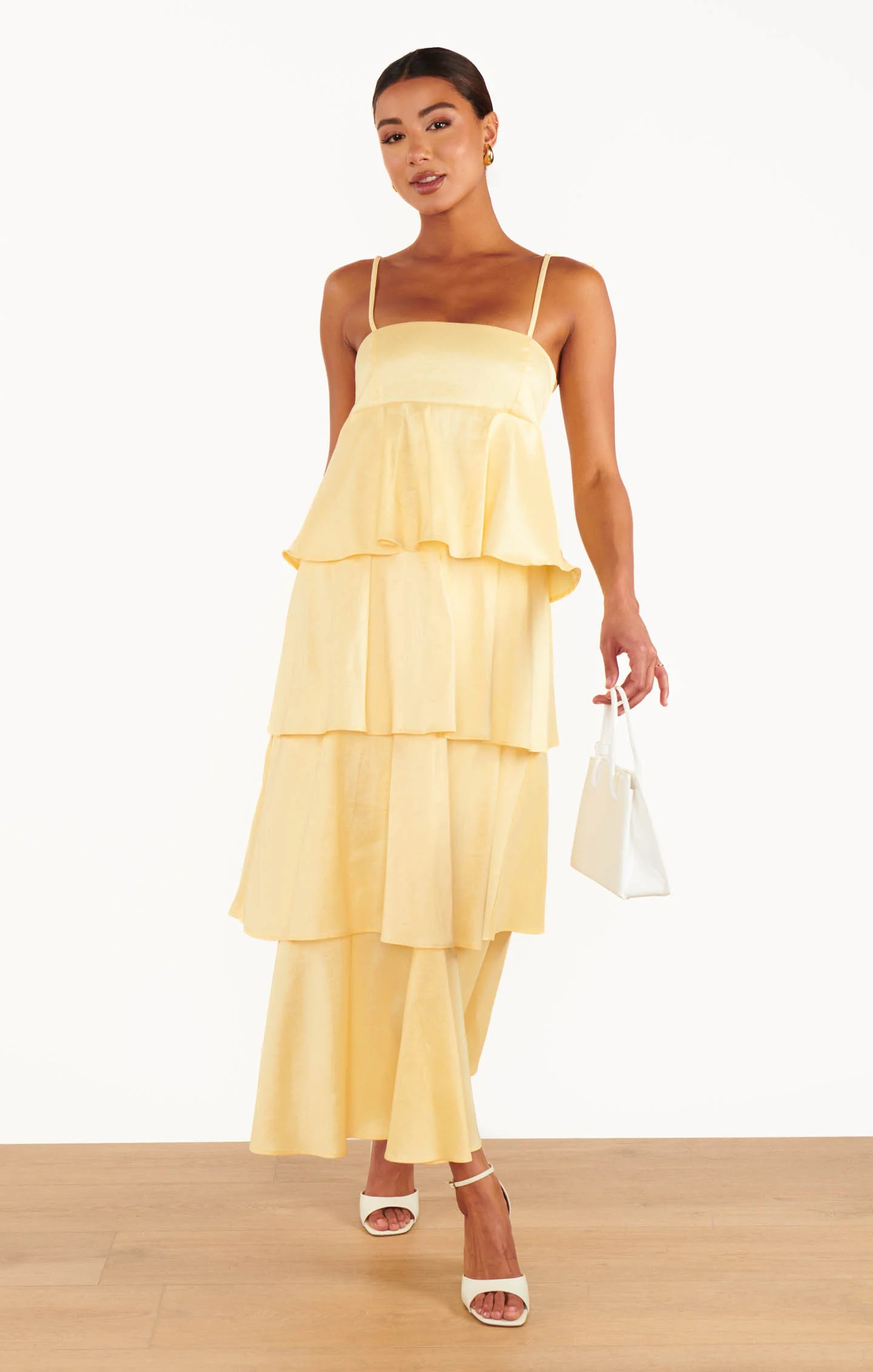 Meet Cute Dress ~ Pale Yellow Taffeta | Show Me Your Mumu