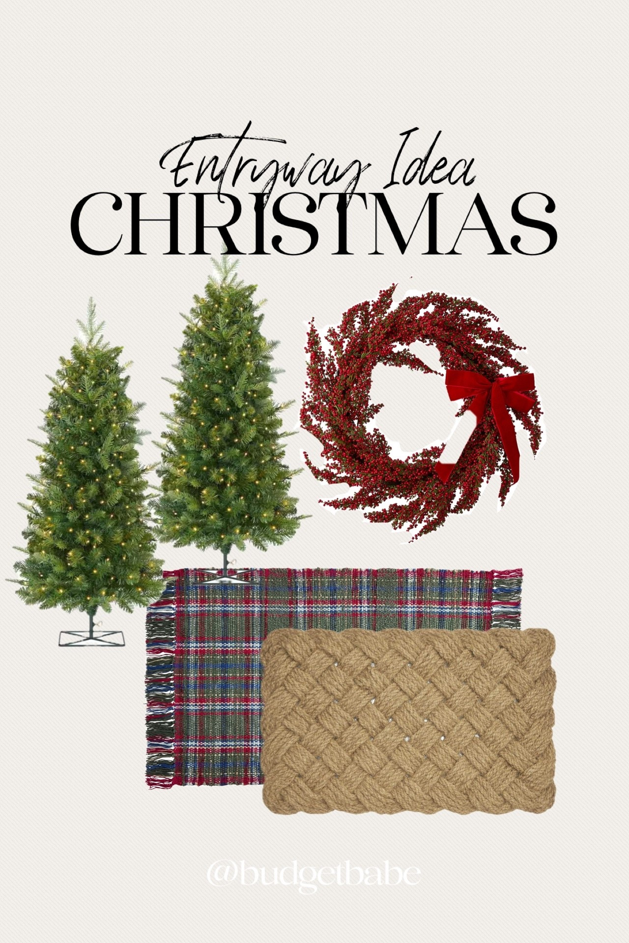 Planning my Christmas entryway update with new Walmart layering doormats, berry wreath and Home Depot trees. #affordable Simple classic Ralph Lauren front door decor decorations budget

#LTKFindsUnder50 #LTKFindsUnder100 #LTKHome
