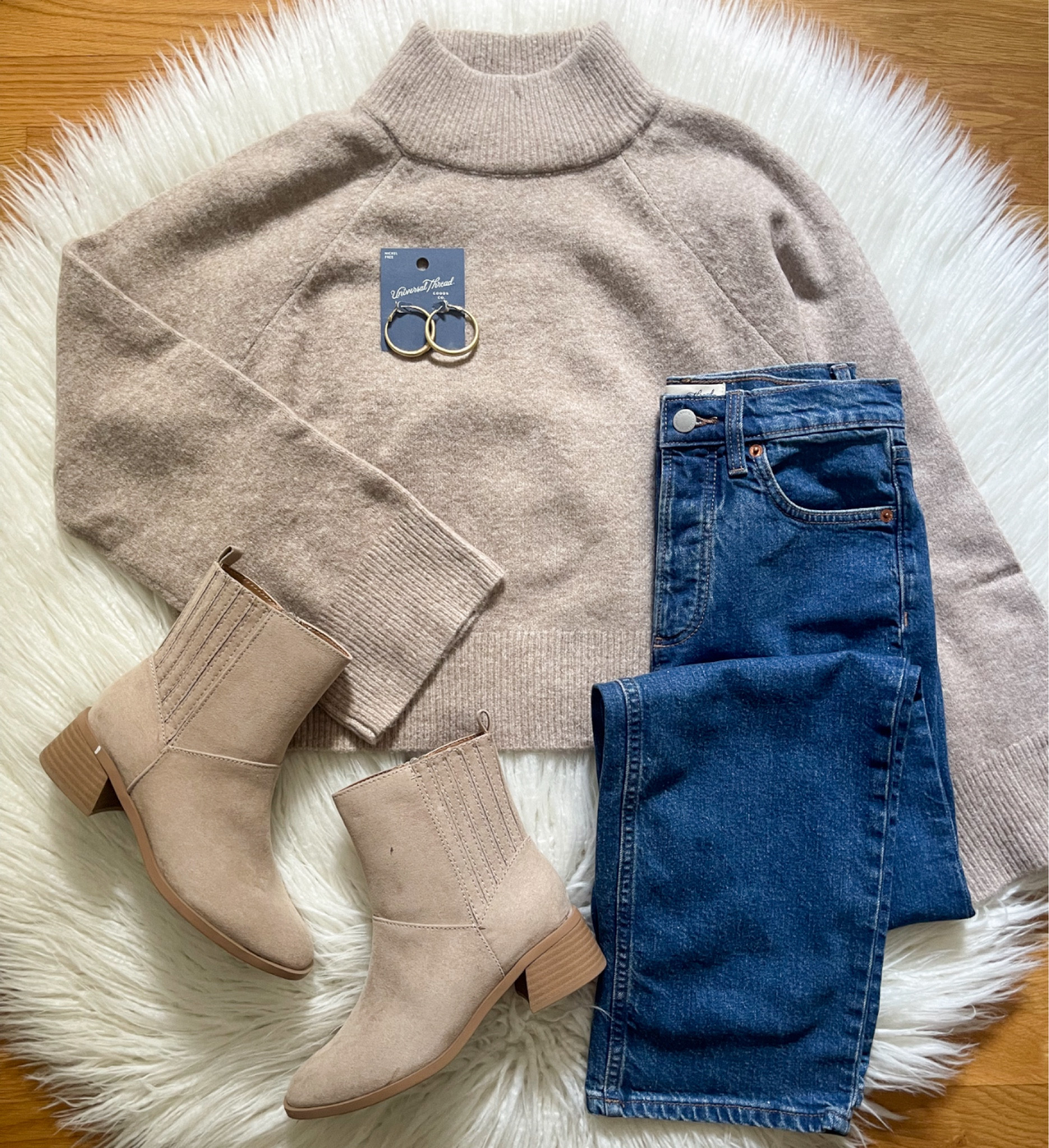Sharing this cozy sweater with you tonight!  It is soooo soft, comes in 4 colors & love the mock turtleneck look!  Styled it with these new jeans & neutral boots for an easy fall look! 🤍

#LTKFindsUnder50 #LTKStyleTip