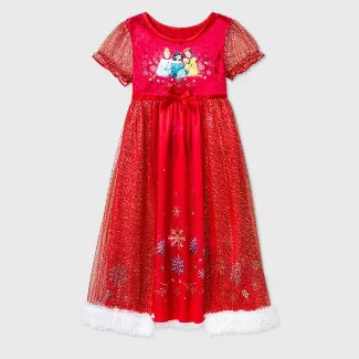 Toddler Girls' Disney Princess Nightgown - Red | Target