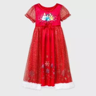 Toddler Girls' Disney Princess Nightgown - Red | Target