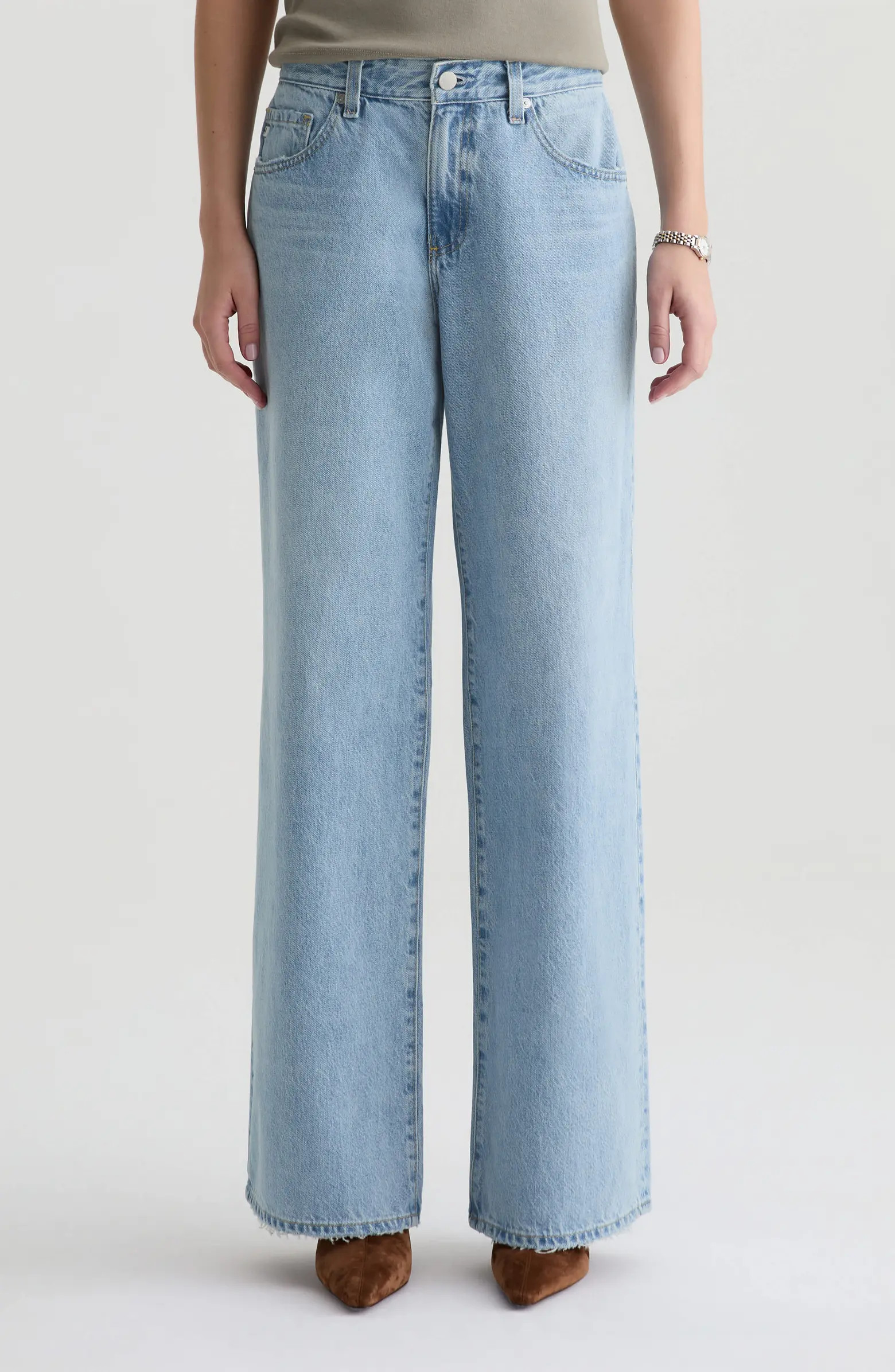 Adria Low Rise Baggy Wide Leg Jeans | Nordstrom