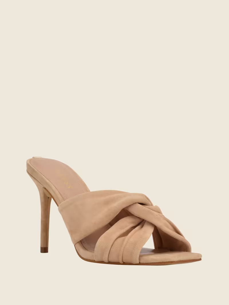 Daiva Knotted Heeled Mules | Guess (US)