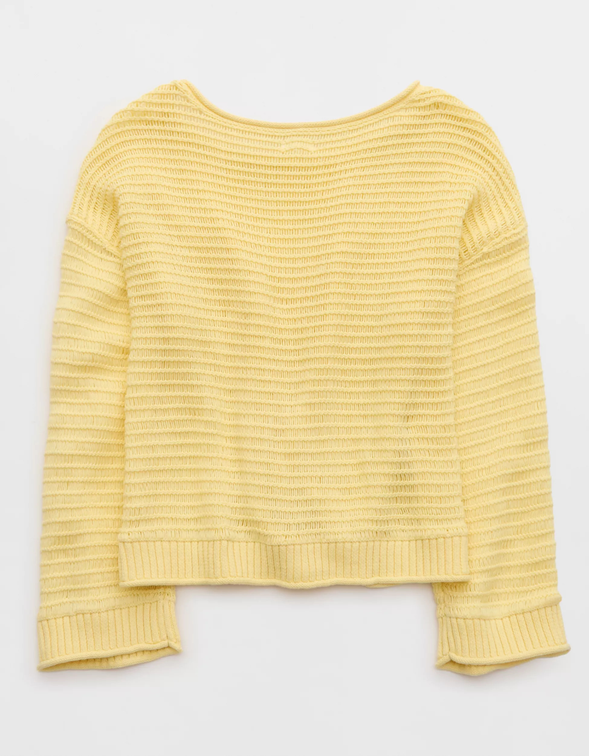 Aerie Sunkissed Textured Off-The-Shoulder Sweater | Aerie