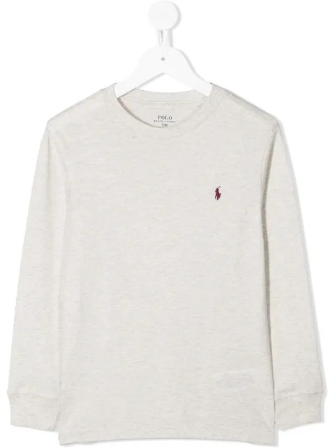 embroidered-logo longsleeved T-shirt | Farfetch (RoW)
