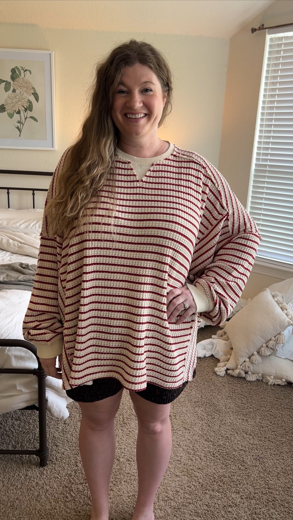 This waffle knit top is so comfortable and VERY oversized. I’m in the XXL, could’ve sized down. 

#LTKFallSale #LTKPlusSize #LTKSaleAlert