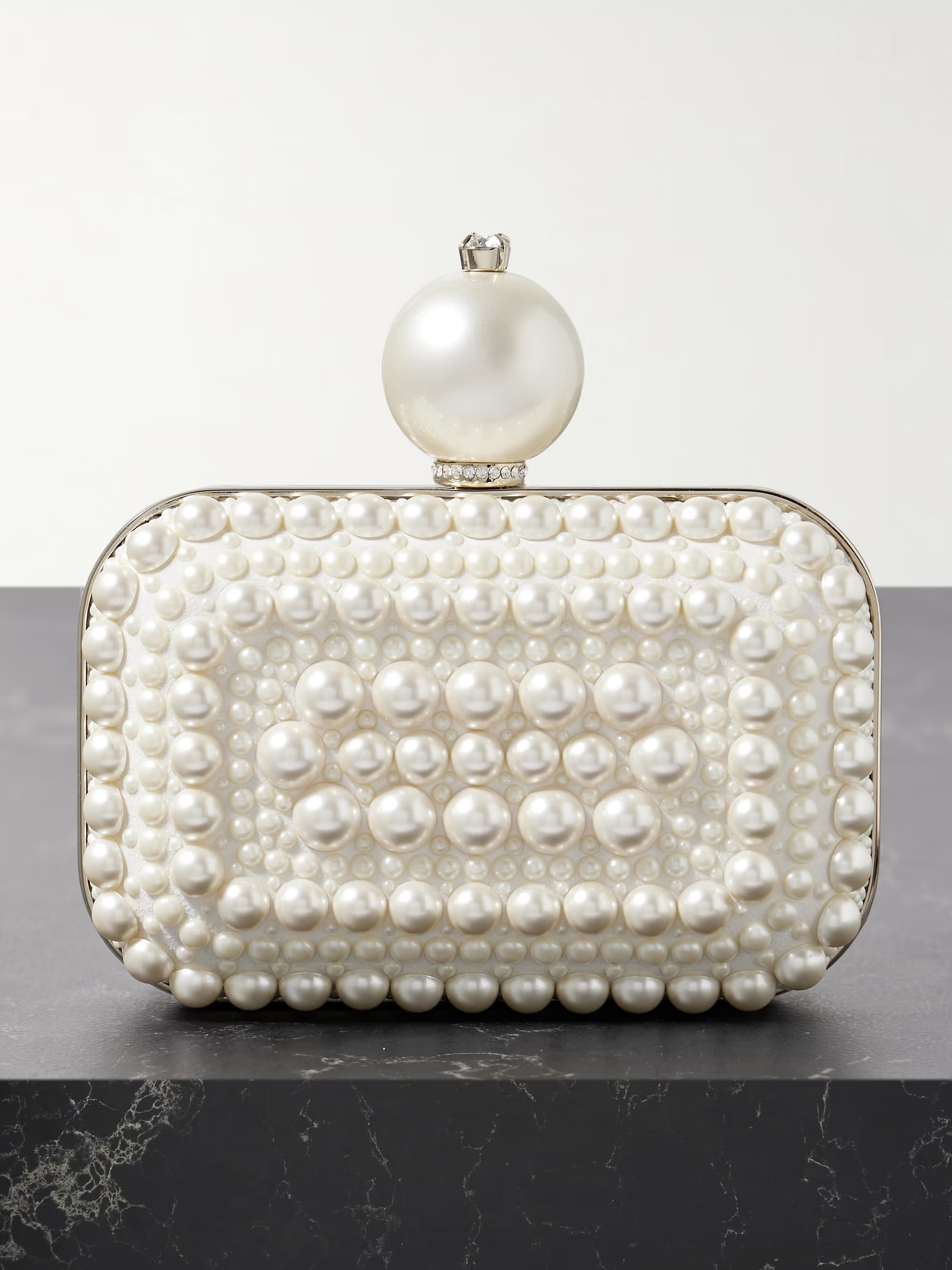 Cloud micro embellished satin clutch | NET-A-PORTER (UK & EU)
