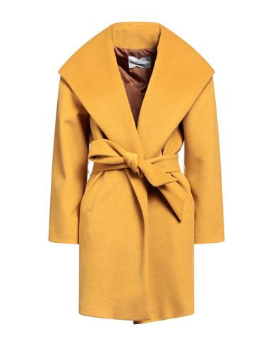 Atelier Borgo 12 Woman Coat Mustard Size 4 Polyester, Polyamide, Viscose | YOOX (US)