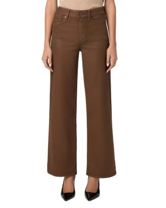 Anessa High Rise Wide Leg Jeans in Cognac Coated | Bloomingdale's (US)