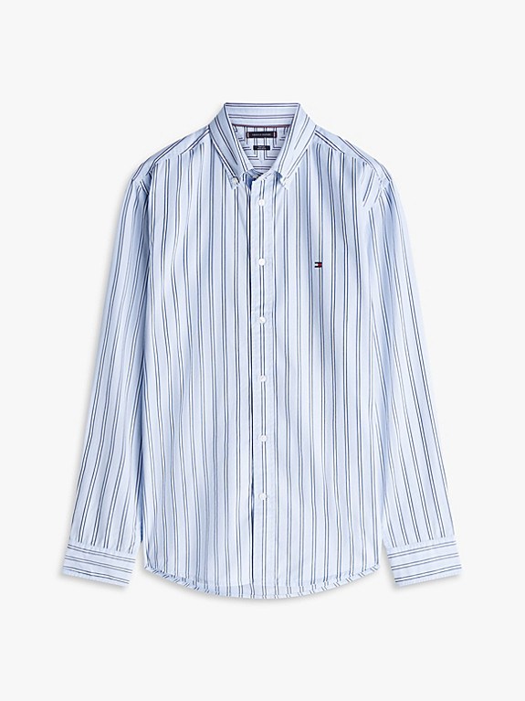 TH Flex gestreiftes Regular Fit Popeline-Hemd | Tommy Hilfiger (DE)