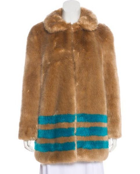 Shrimps Faux Fur Short Coat Brown | The RealReal